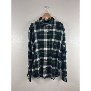 Seventh Avenue Plaid Flannel Shirt (Size L)